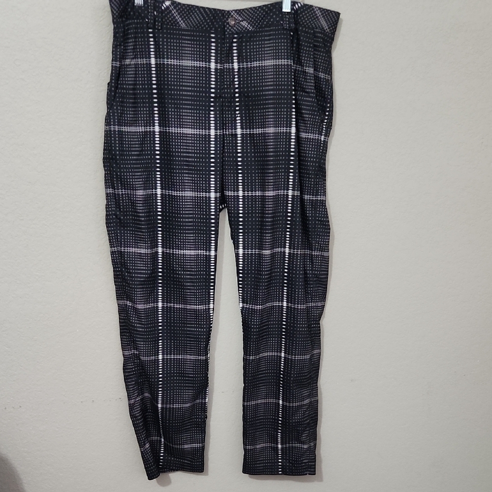 Egio Golf Pants Mens Size 38 × 31 Black White Checkered